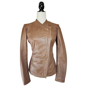 Danier Brown Leather Jacket for Women
